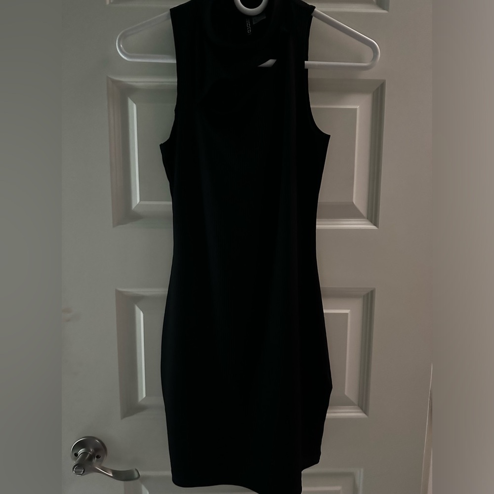 Black mini dress